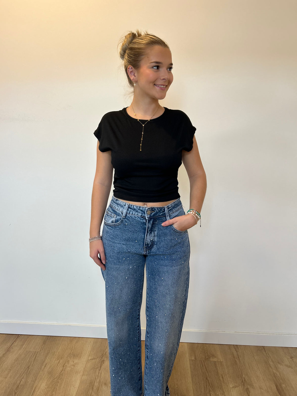 Jeans paillettes