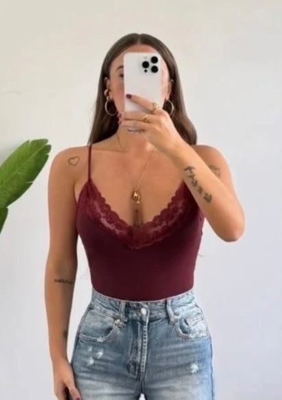 Body débardeur dentelle
