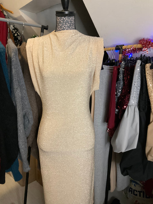 Robe longue pailletée